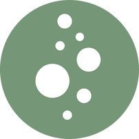 Logo Photo of an orange circle with white dots